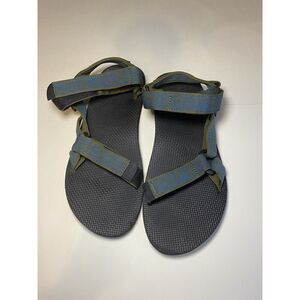 TEVA ORIGINAL UNIVERSAL SANDAL MENS SIZE 11 US LAYERED ROCK DARK OLIVE BLUE